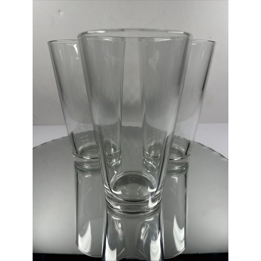 3 BEER/DRINK GLASS 16 oz HEAVY DUTY 6" TALL MIXING COCKTAIL (3 GLASSES)